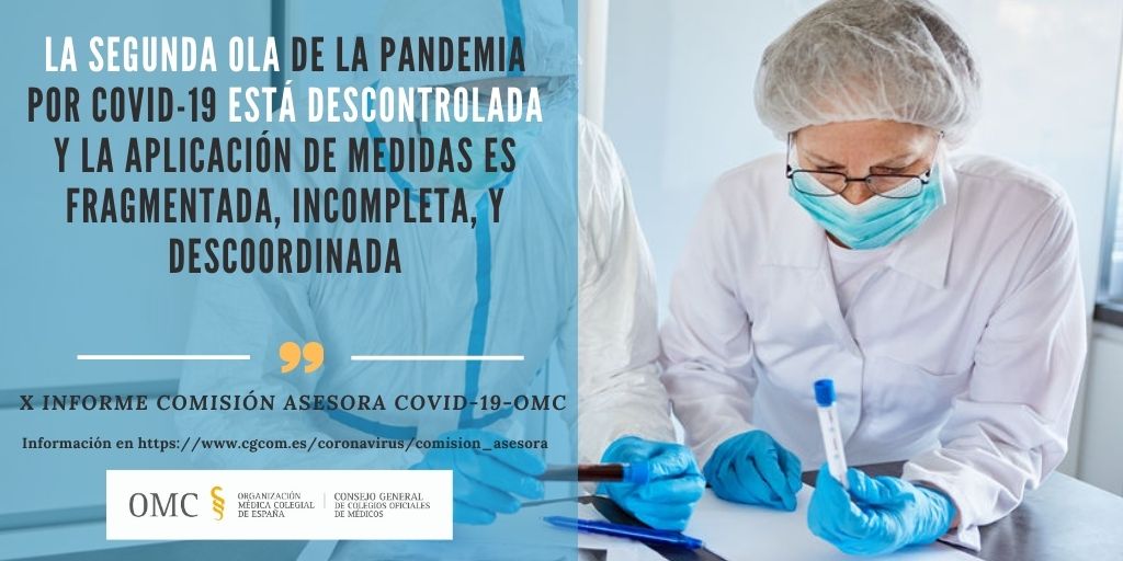 X Informe Comisión Asesora COVID-19-OMC: El control de la pandemia requiere de una estrategia y marco jurídico común.