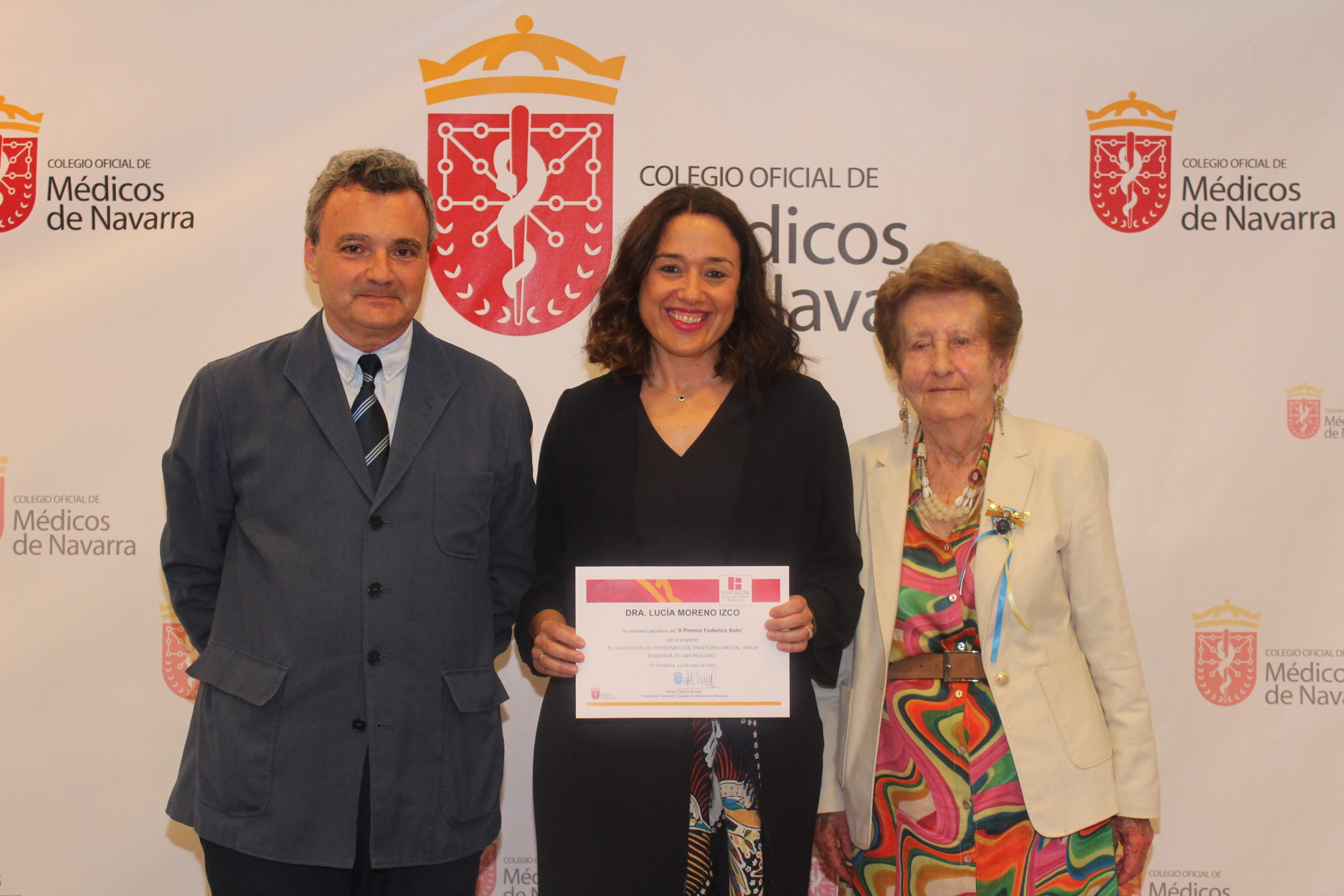 La psiquiatra Lucía Moreno, ganadora del II Premio Federico Soto a la investigación del suicidio en Navarra.