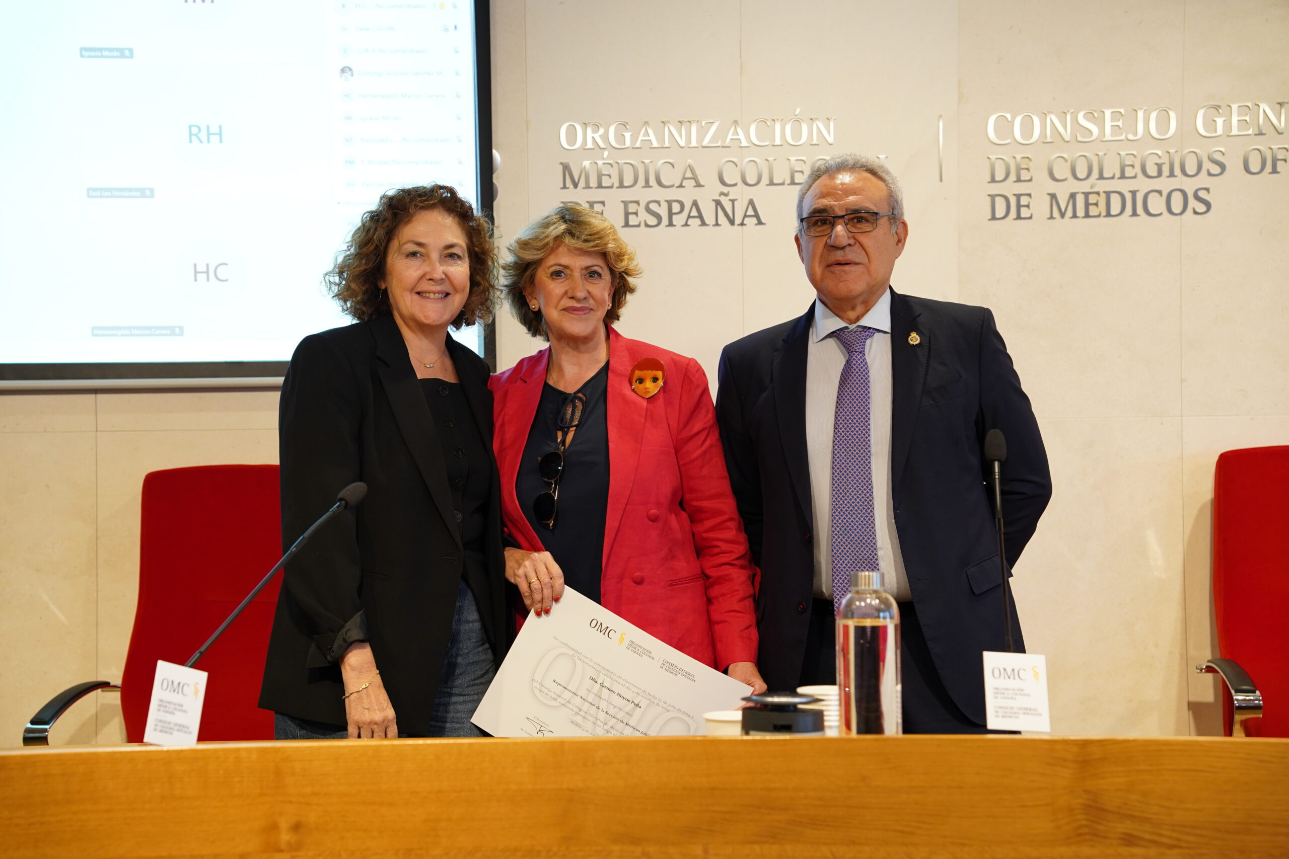 LA DRA. CARMEN HOYOS PEÑA DEL COLEGIO DE MÉDICOS DE CÁCERES, NUEVA REPRESENTANTE NACIONAL DE LA SECCIÓN COLEGIAL DE MÉDICOS JUBILADOS DEL CGCOM.